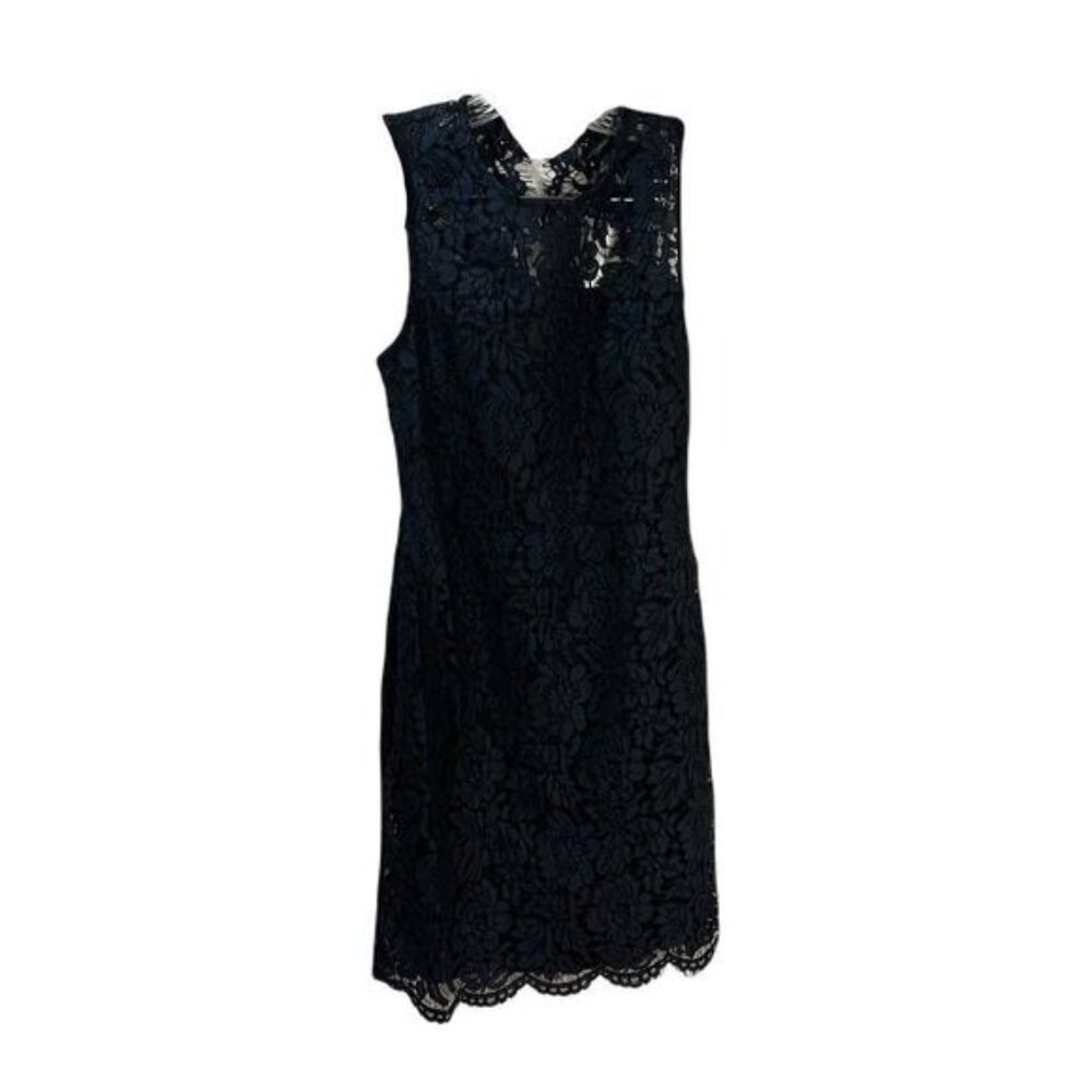 Banana Republic Blue Lace Lined Sleeveless Dress‎ Size 2